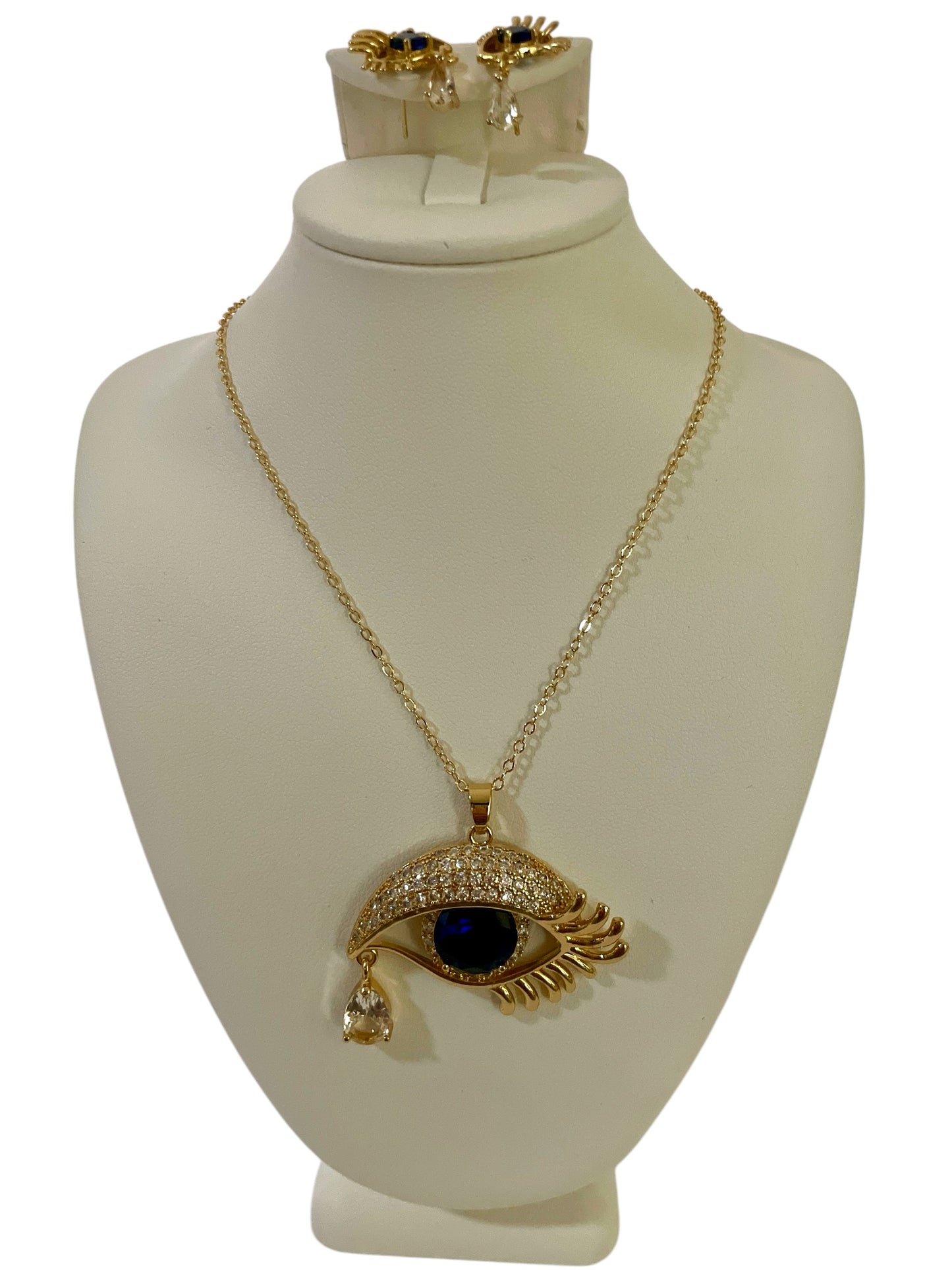 Eye Set Necklace-Deep Blue