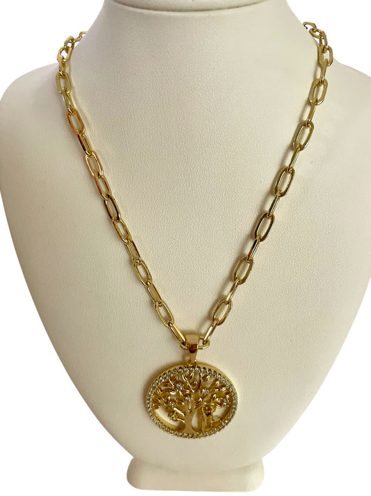 Italia Forzatina Chain Tree of life Necklace