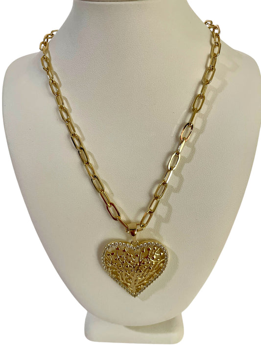 Italia Forzatina Heart Necklace