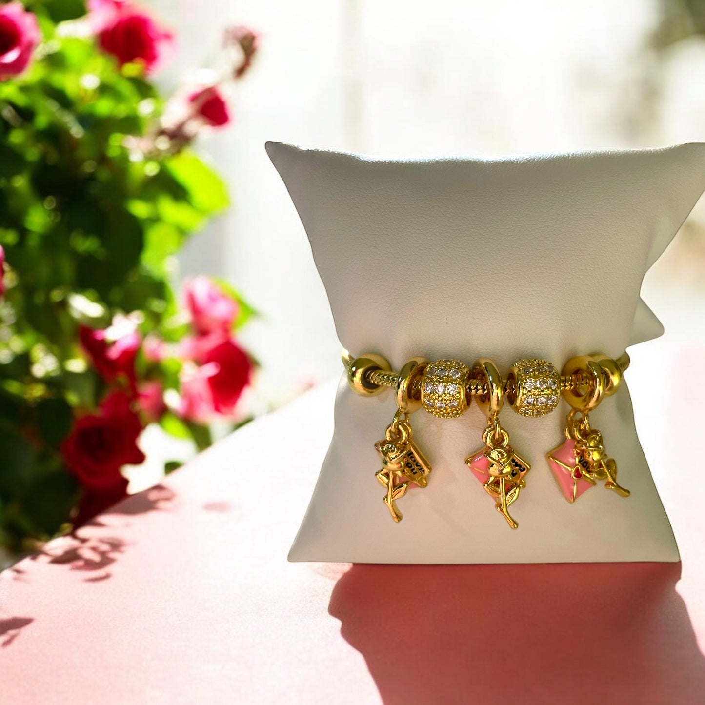 Rose Charm Bracelet