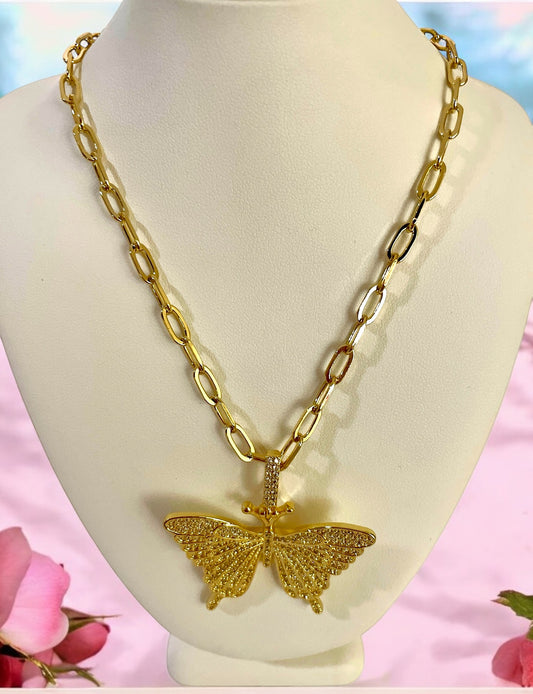 Italia Forzatina Butterfly Necklace