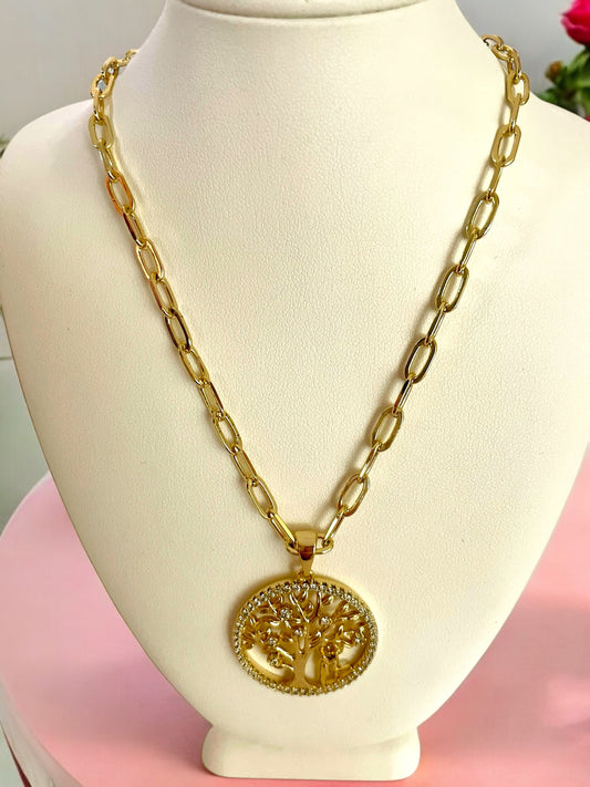 Italia Forzatina Chain Tree of life Necklace