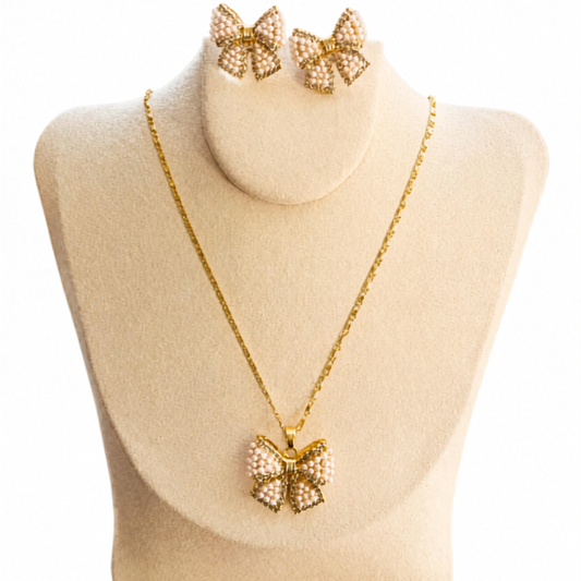 Bow Necklace set