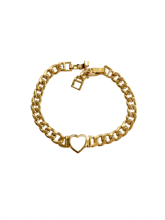 Pretty Heart Chain Bracelet